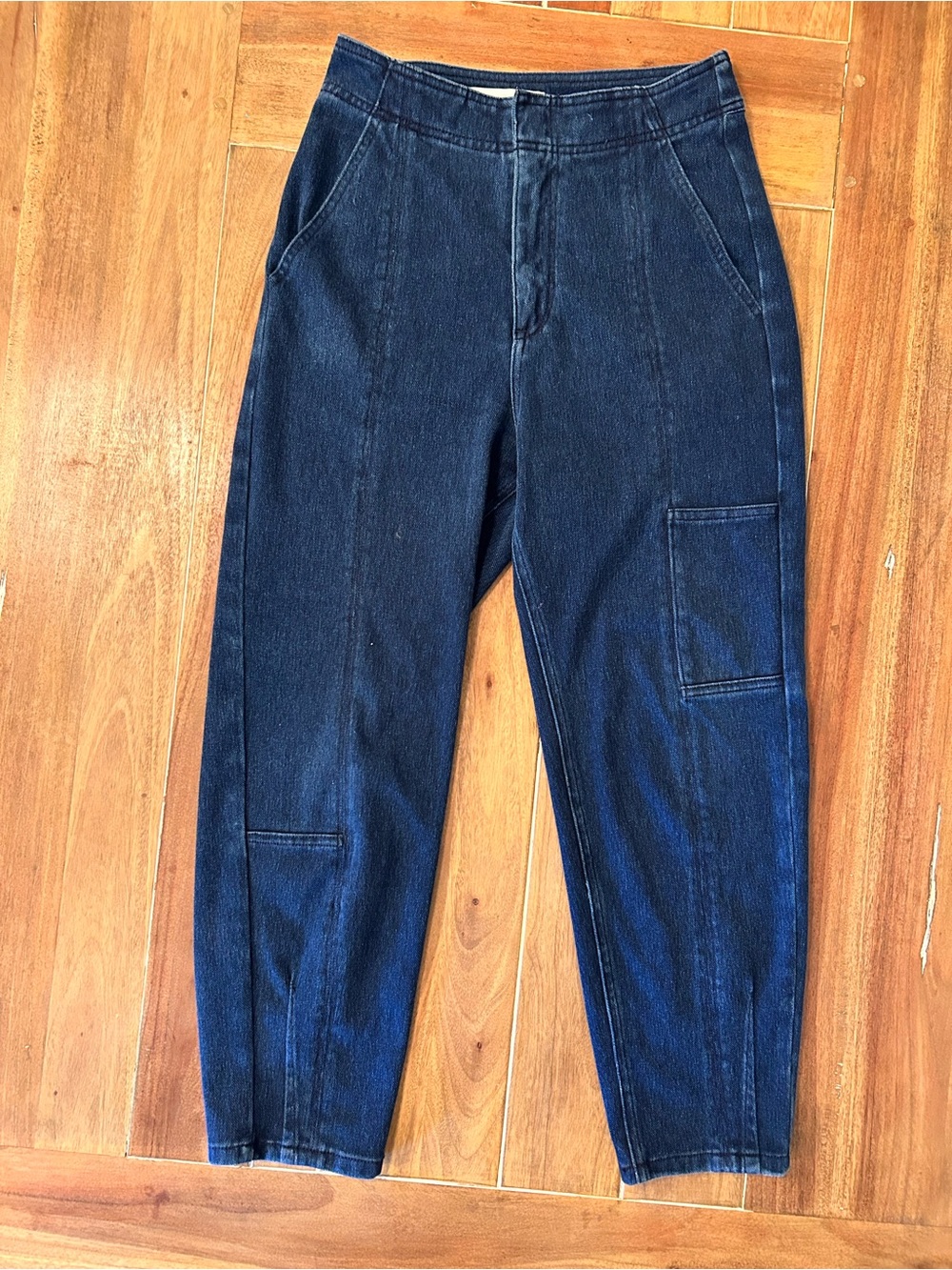 Anthropologie Pilcro dark wash barrel jeans. 6